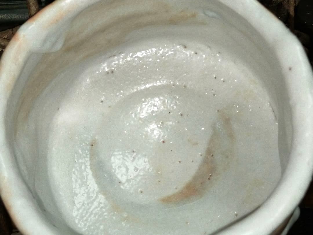 ♥美濃焼♥　志野　茶碗　在銘　茶道具　骨董　古玩