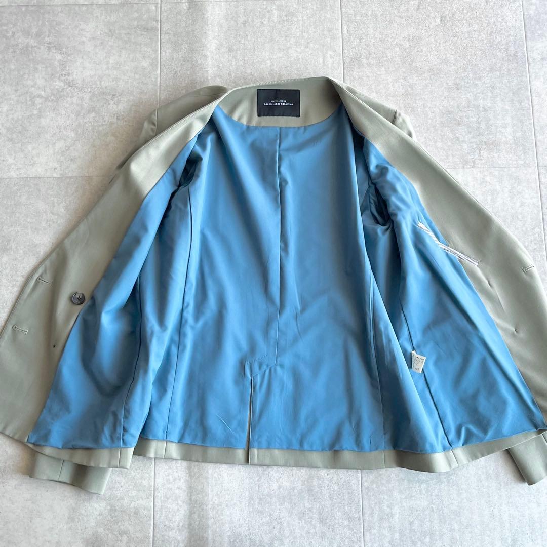 【良品】グリーンレーベルリラクシング カチリラ ジャケット パンツスーツ