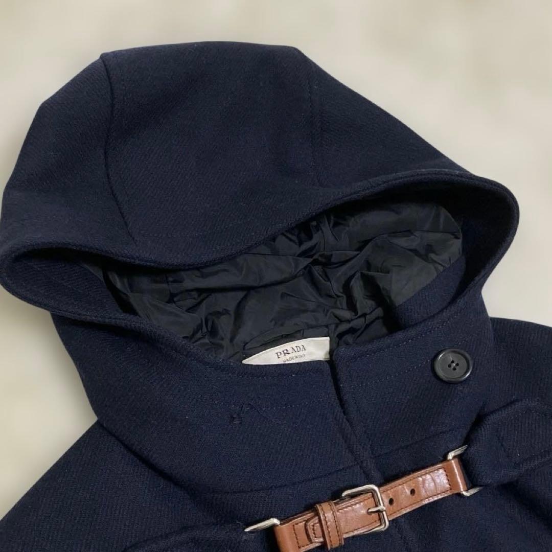 【お値引き中】PRADA ウール ダッフルコート ベルト 42