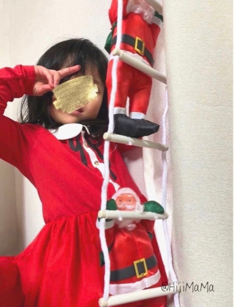 ⭕️クリスマス サンタ シンプル ツリー はしごのぼり サンタクロース Xmas