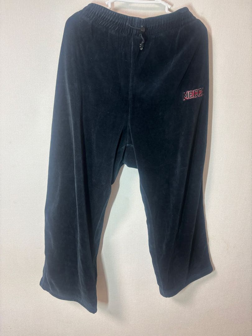 MECCA JEANS ベロアパンツ ブラック