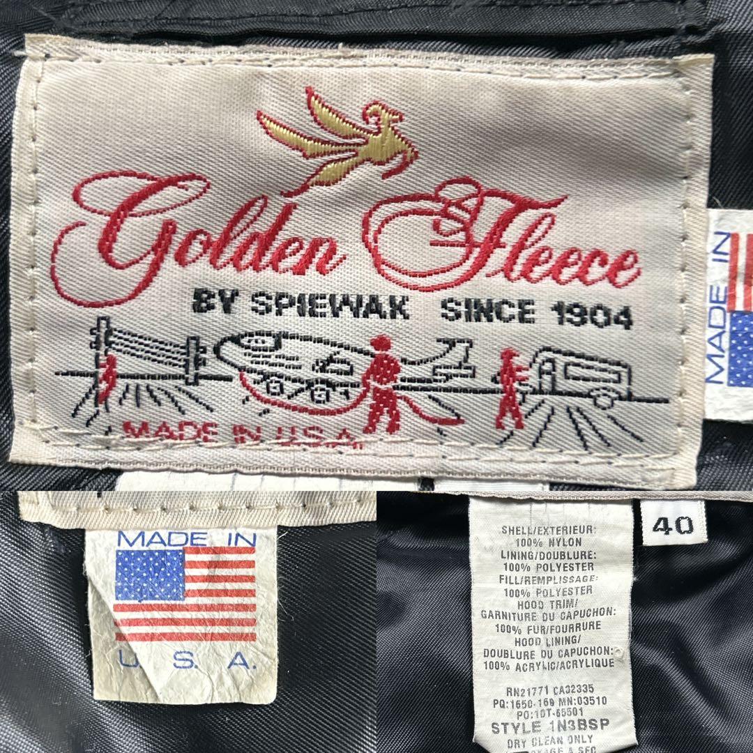80s-90s USA製 スピワック　N-3B ゴールデンフリース　IDEAL