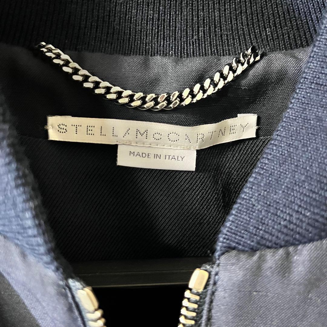 美品 STELLA McCARTNEY スカジャン 42 ネイビー