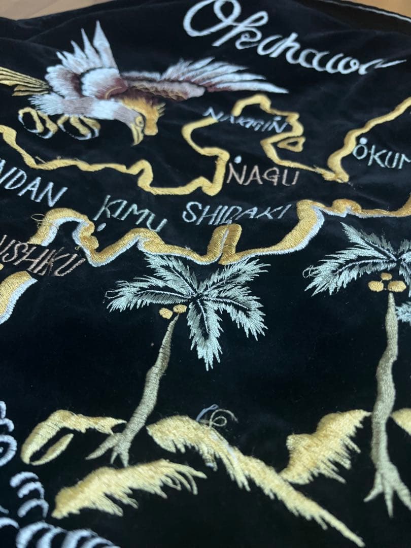 90s テーラー東洋 スカジャン SOUVENIR JACKET ベロア 別珍