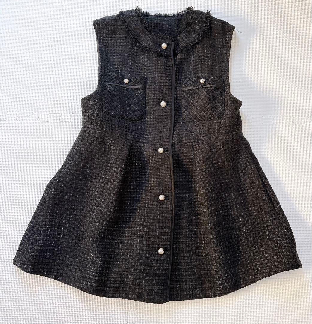 RUIRUE BOUTIQUE ツイードジレ＆スリムストレートパンツセットアップ