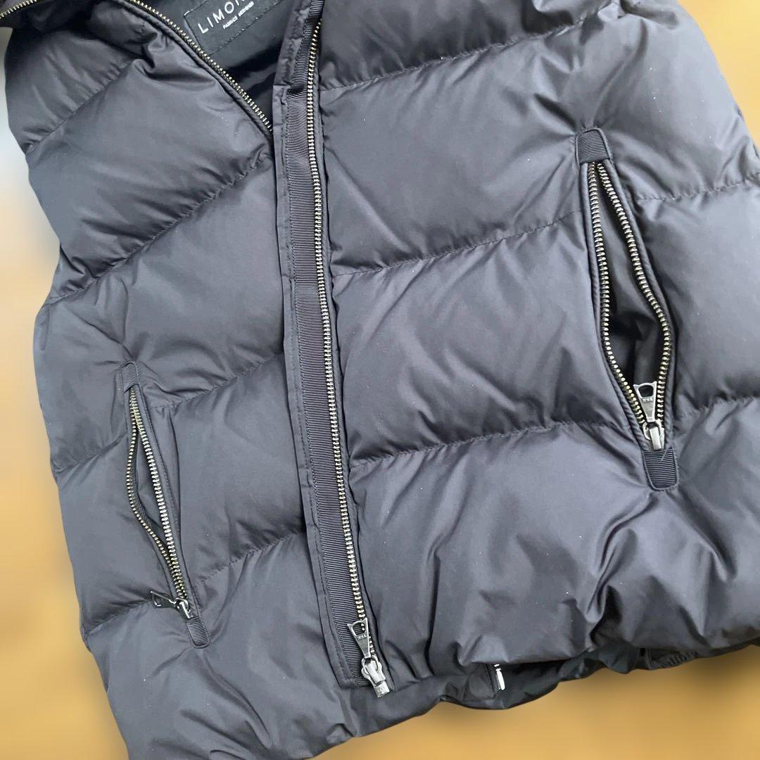 超美品　ナノユニバース　リモンタ　LIMONTA ダウンベスト　黒　M 38