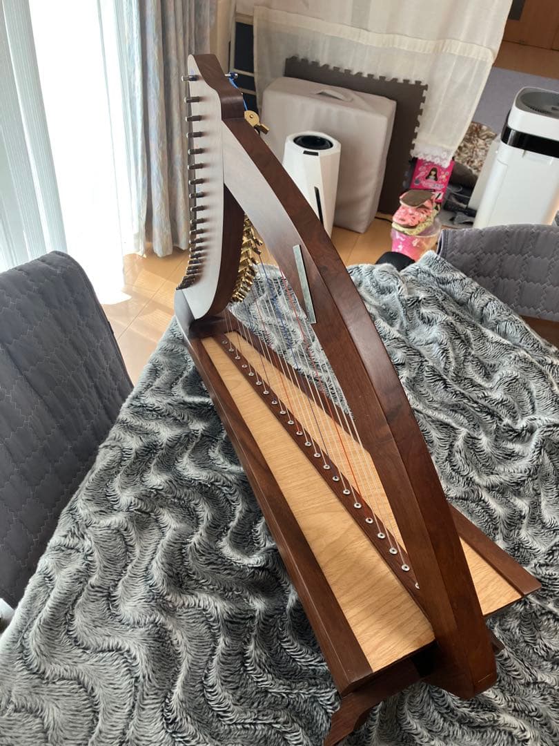 木製ハープ 本体 mid-East チェルシーハープ２２弦