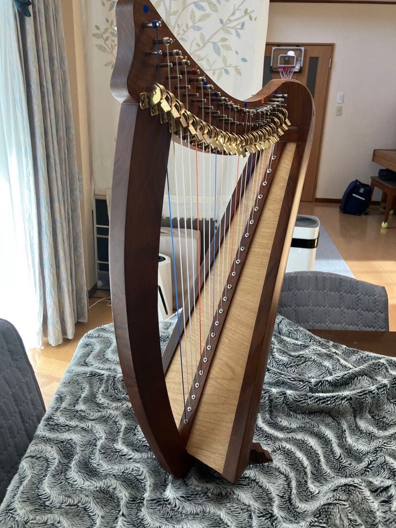 木製ハープ 本体 mid-East チェルシーハープ２２弦