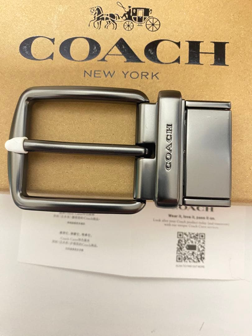 COACH コーチ　メンズベルト回転バックル2個