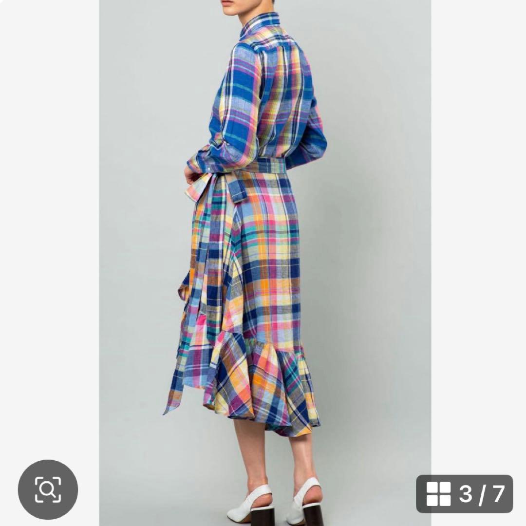 PORO RALPH LAUREN＊チェックフリルラップスカート＊森泉さん着用