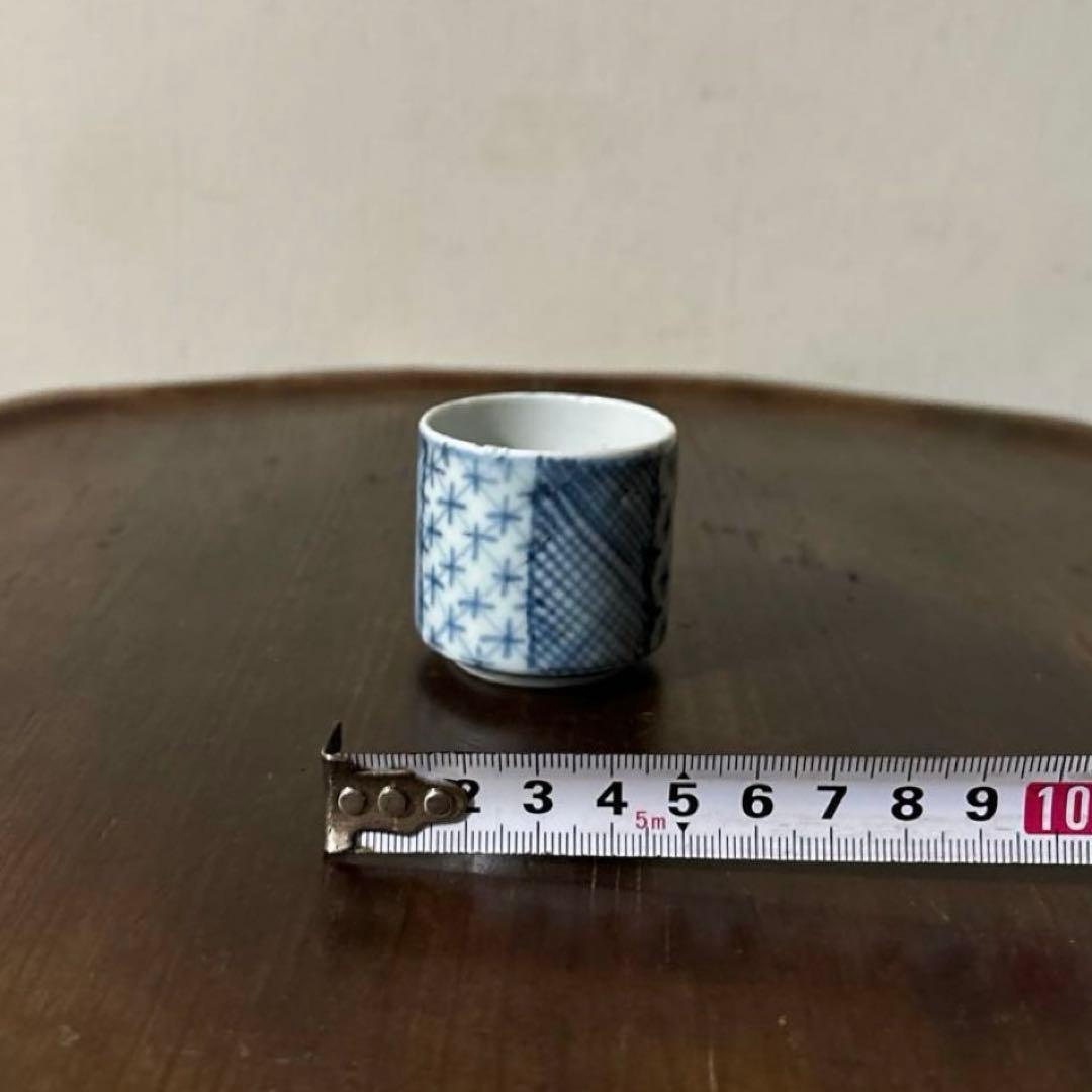 古伊万里筒　のぞき猪口　酢猪口　古道具　アンティーク　蕎麦猪口　検;白洲正子李朝