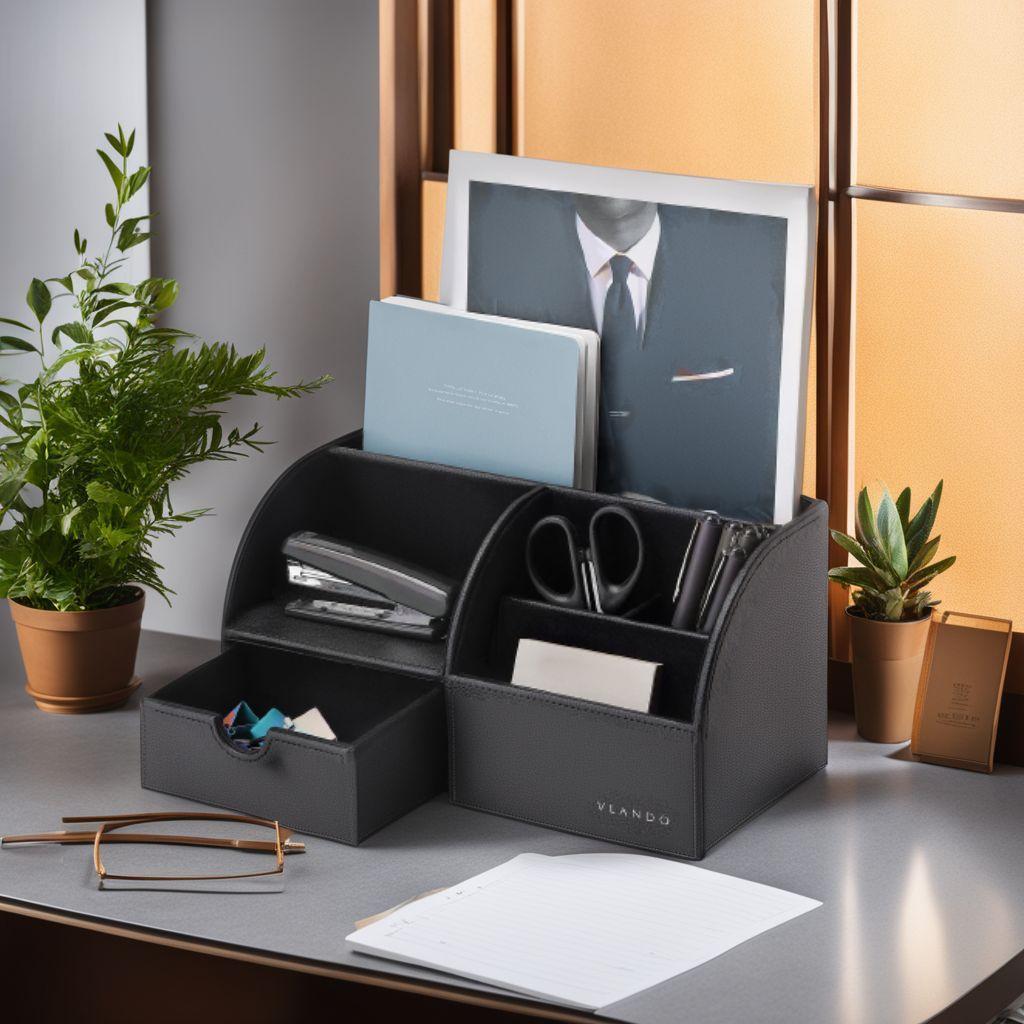 スタイリッシュなデザイン 机の上もすっきり 卓上収納