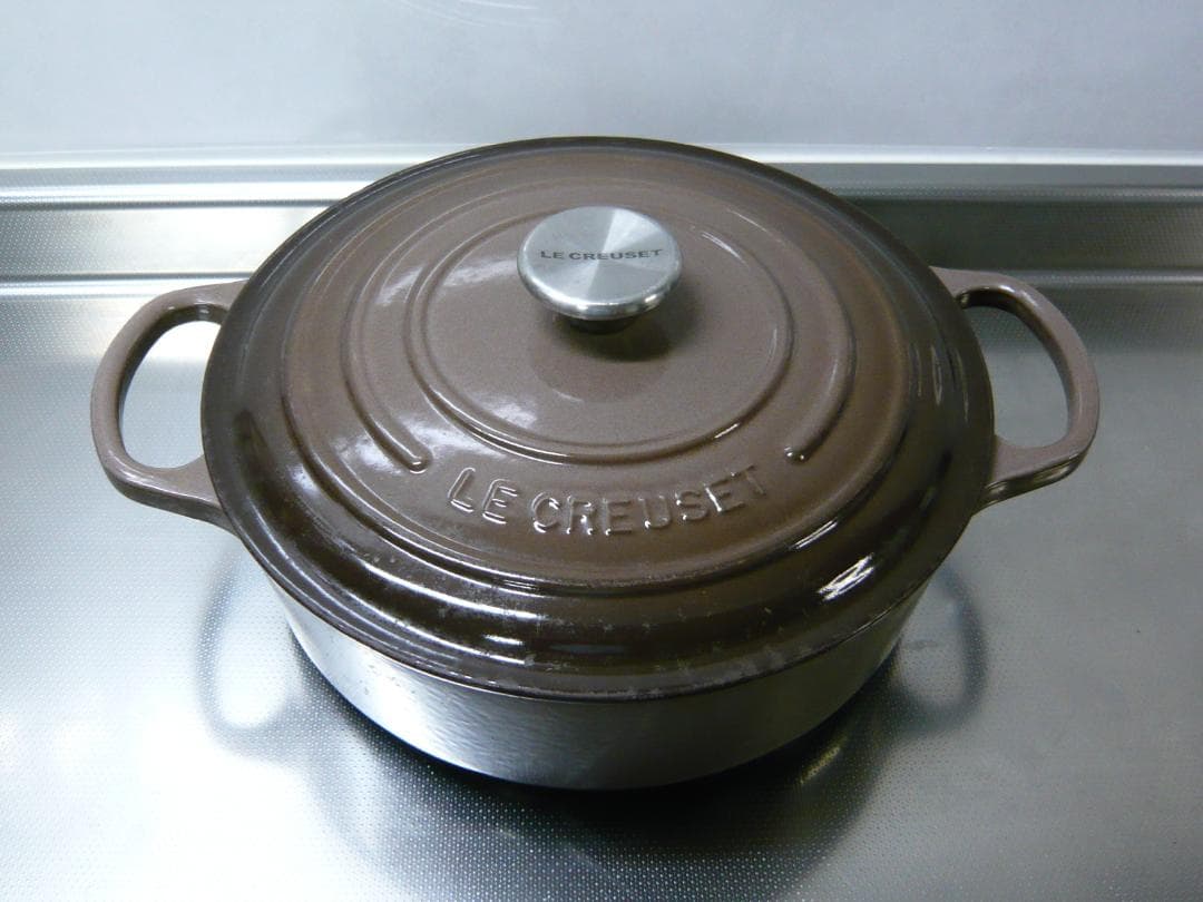 ルクルーゼ ココットロンド 24cm ル・クルーゼ 両手鍋 24 セピア