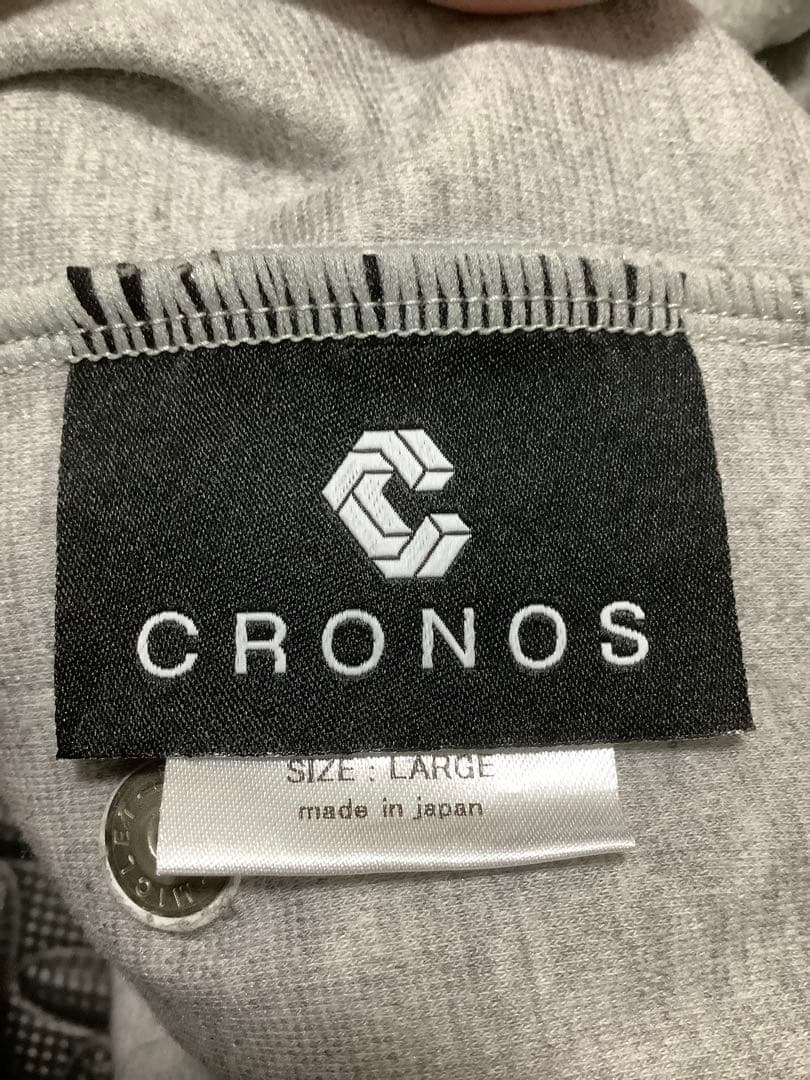 CRONOS グレー ストライプパンツ Lサイズ
