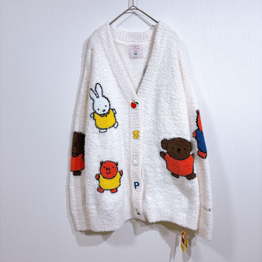 完売品◇新品　ジェラートピケ　ミッフィー カーディガン　パウダージャガード
