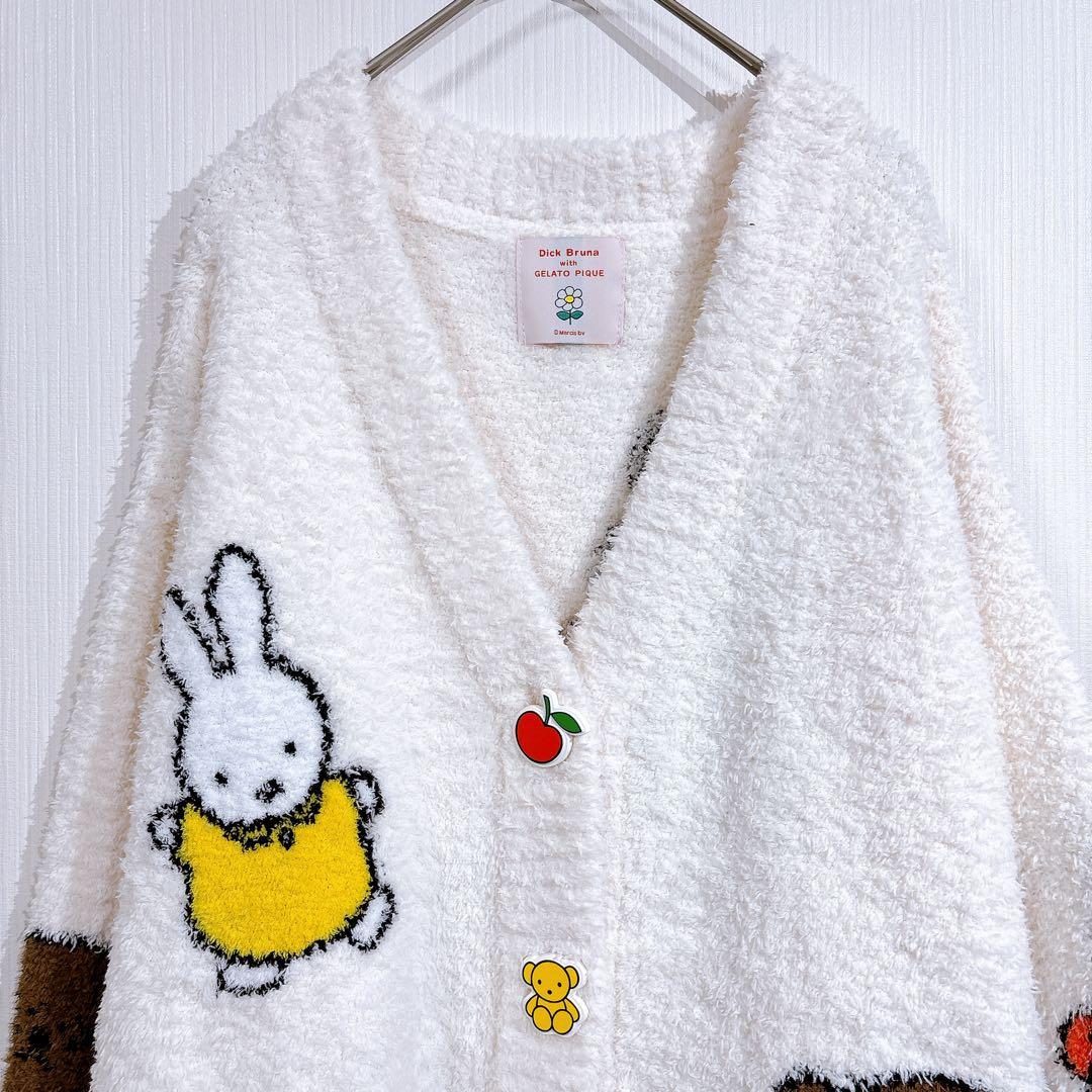 完売品◇新品　ジェラートピケ　ミッフィー カーディガン　パウダージャガード