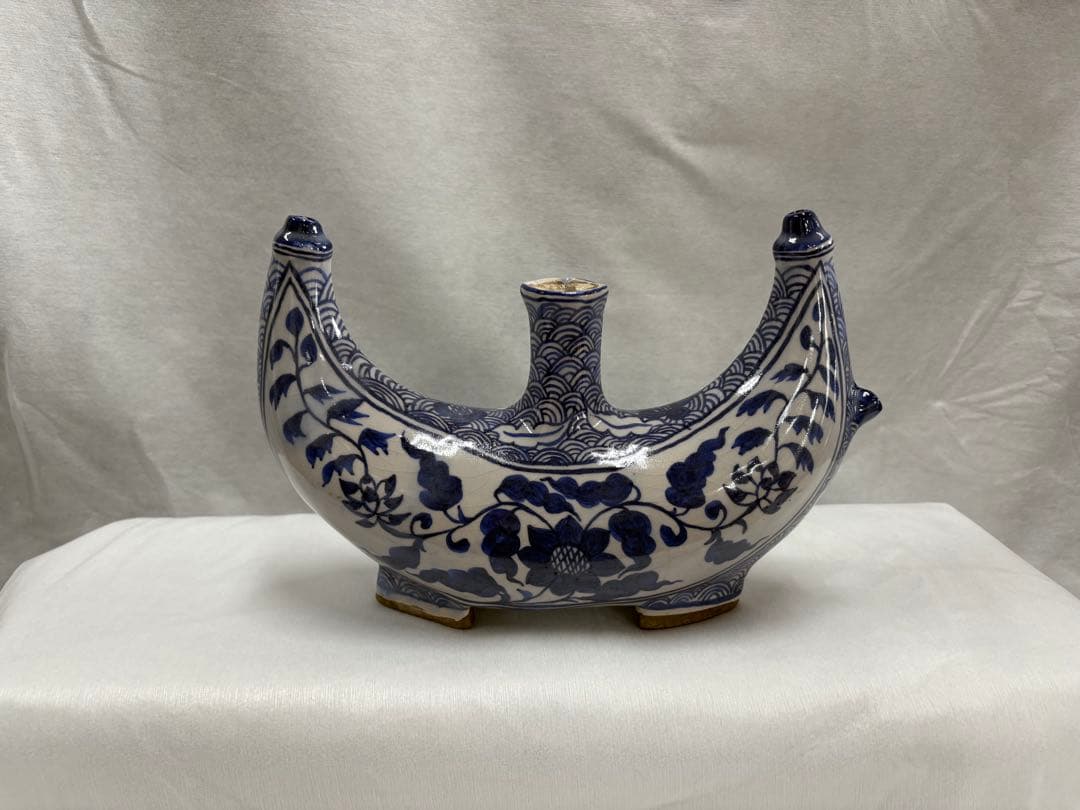 青花　水指　水器　古美術　水注　花瓶　文房具