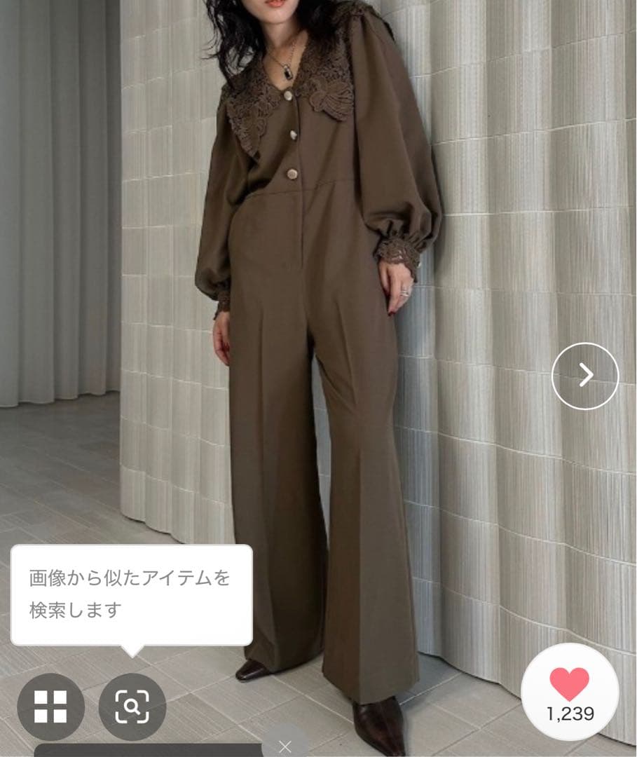 サロペット・オーバーオール・オールインワン SAILOR LACE COLLAR JUMP SUIT