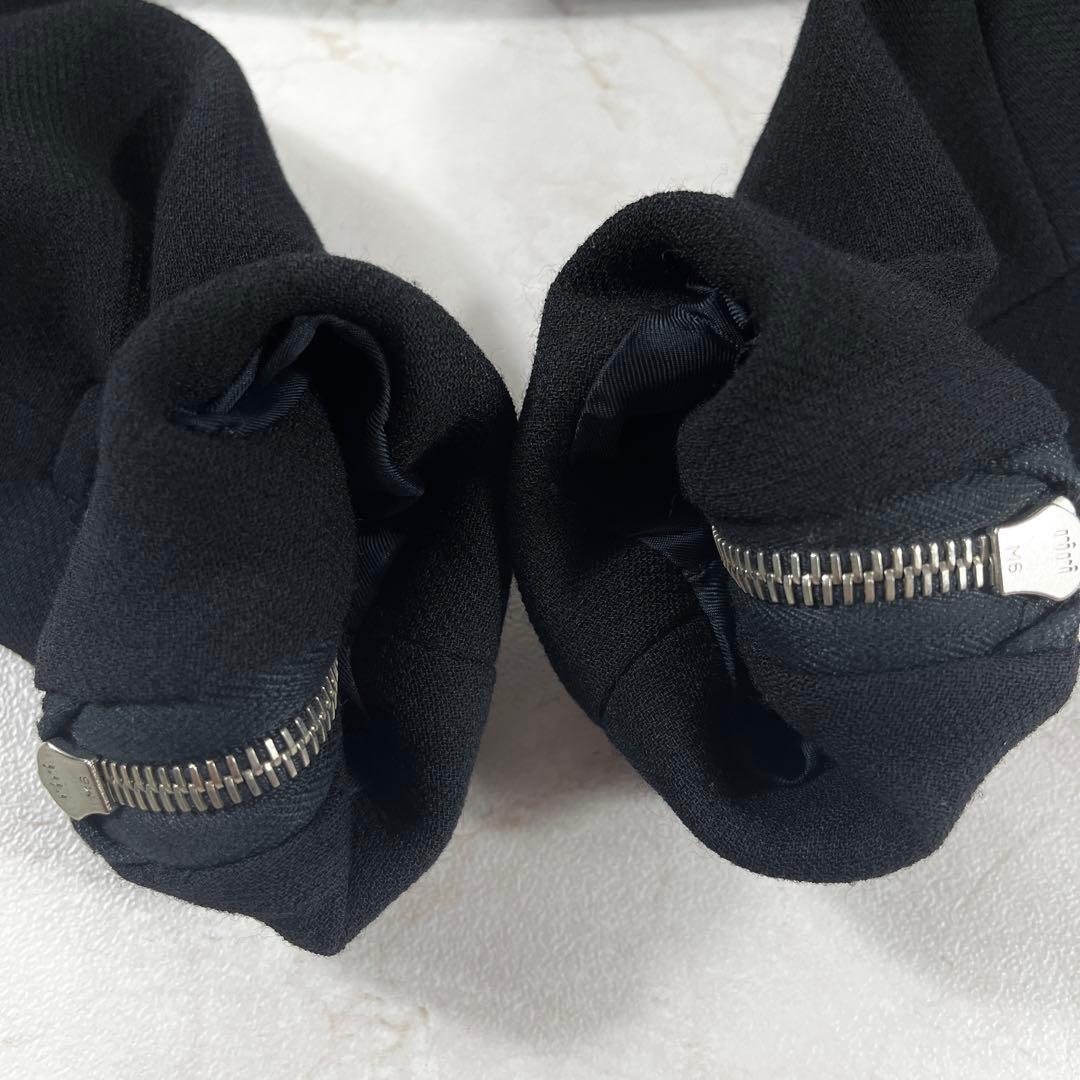 ✨美品 PRADA バージンウール ライダース シルク混 ブラック 38