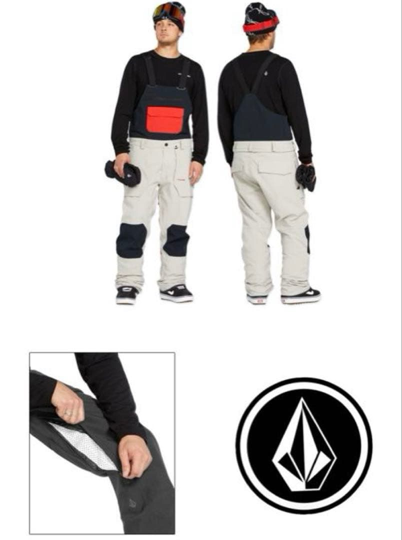 新品未使用　24-25 VOLCOM ボルコム スノーボード　ビブパンツ