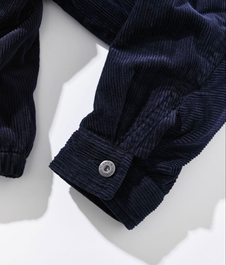 NAUTICA 中綿 ストーンバイオ加工 コーデュロイブルゾン ショート丈