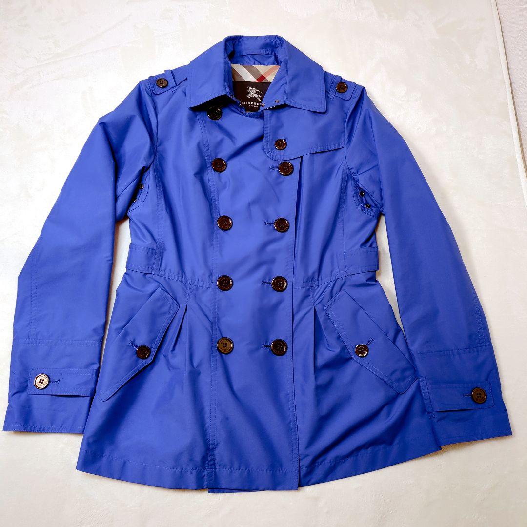 【極美品】BURBERRY ブルー スプリングコート BURBERRY 40