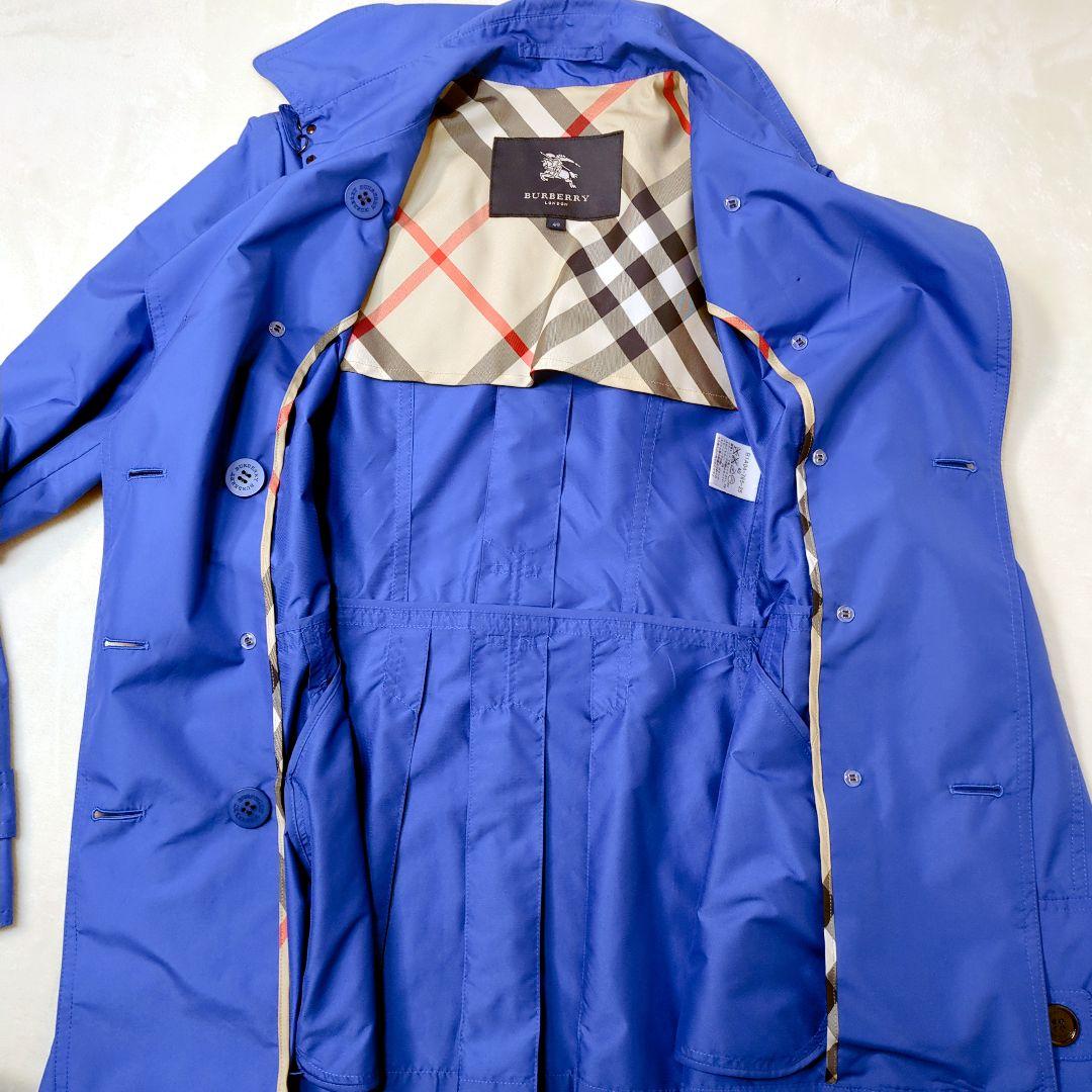【極美品】BURBERRY ブルー スプリングコート BURBERRY 40