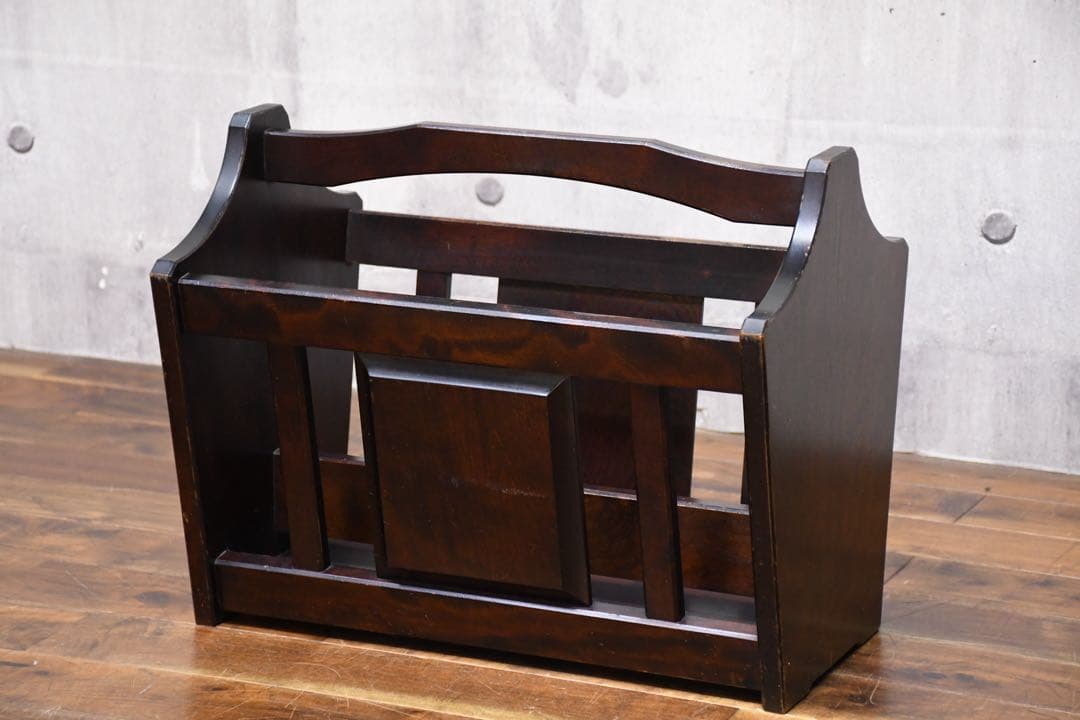 EFK16 北海道民芸家具 マガジンラック カバ/樺 無垢材 ブックラック 雑誌