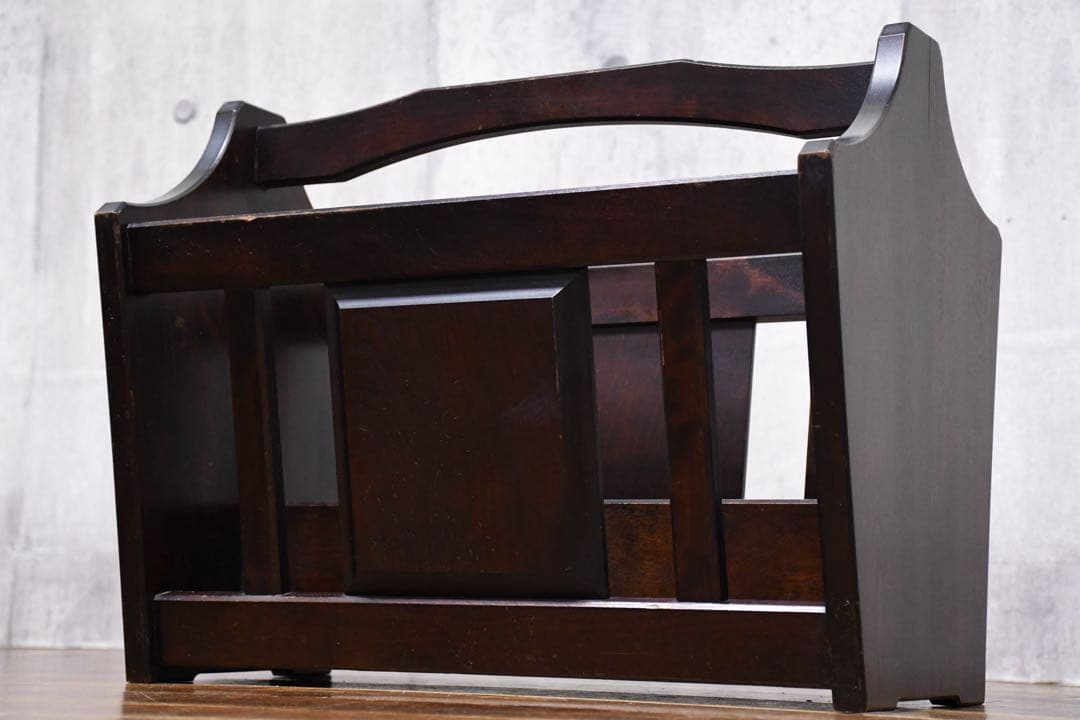 EFK16 北海道民芸家具 マガジンラック カバ/樺 無垢材 ブックラック 雑誌