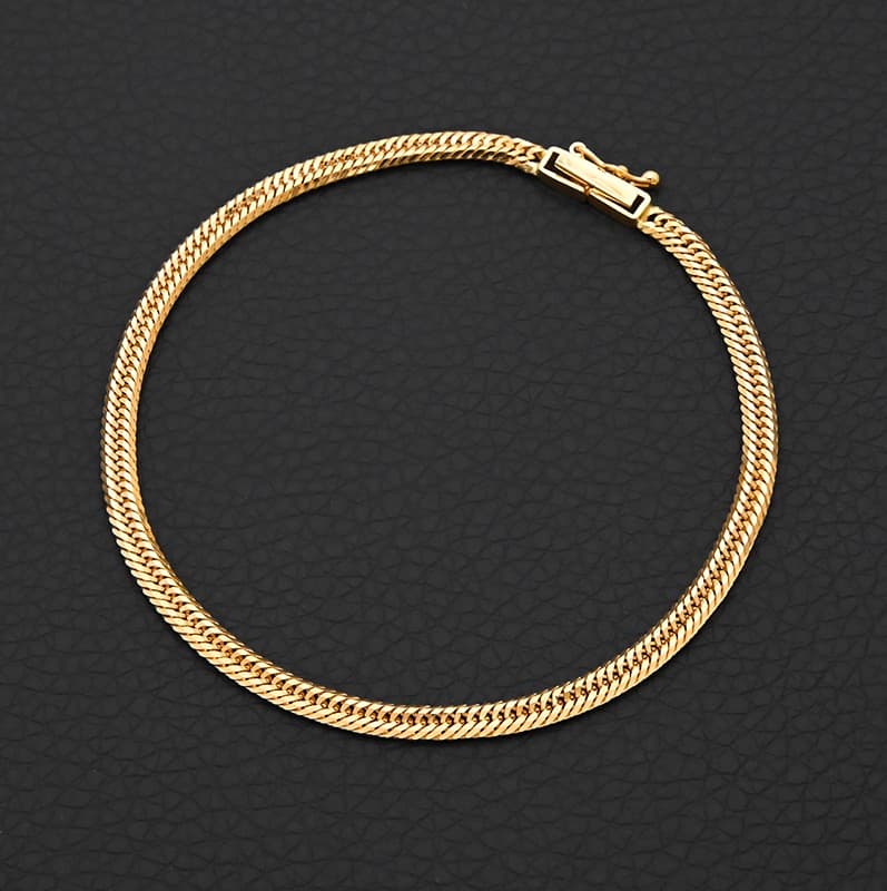 K18(18金) 喜平ブレスレット 12面トリプル 5.0g 18cm 新品