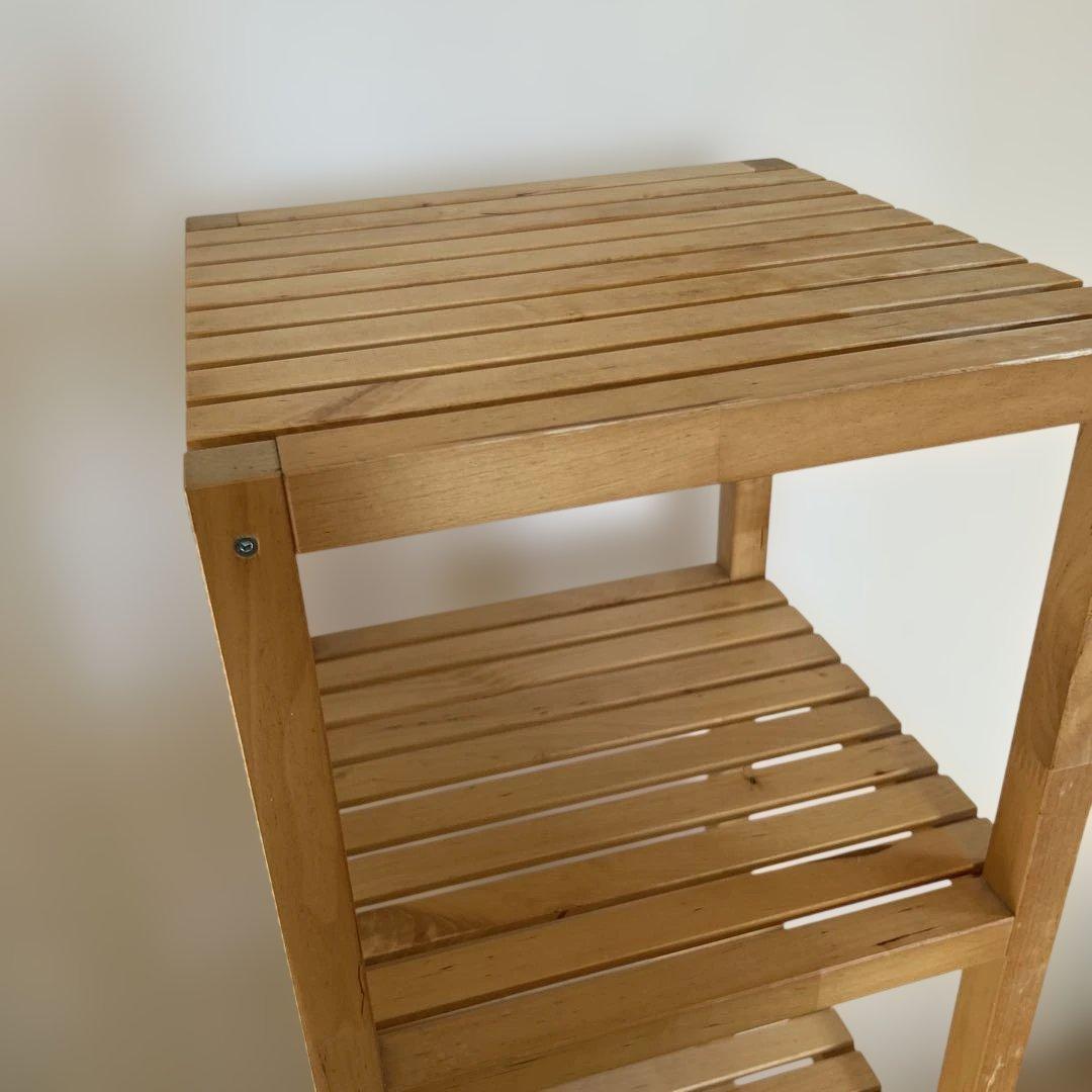 イケア IKEAモルゲル 木製棚