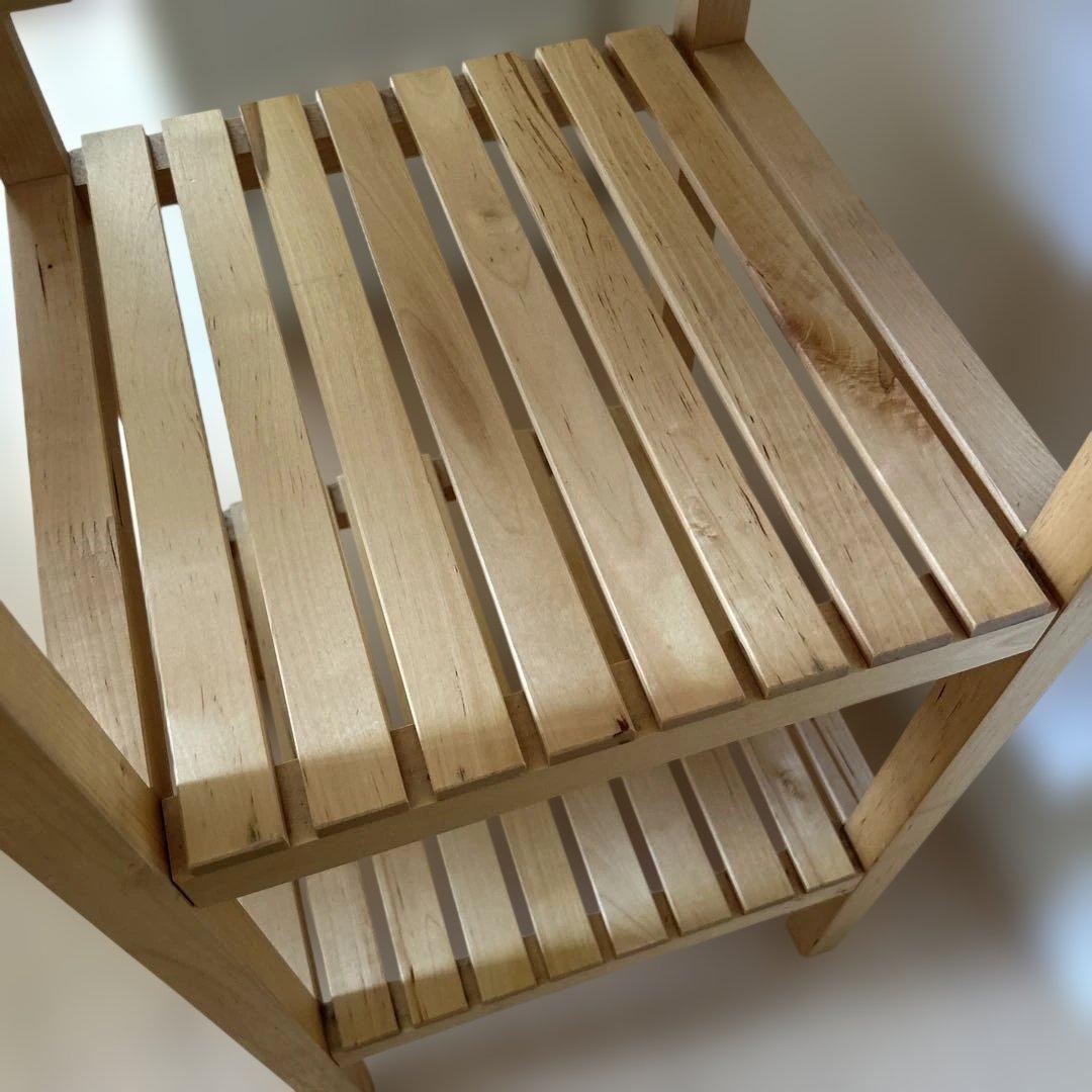 イケア IKEAモルゲル 木製棚