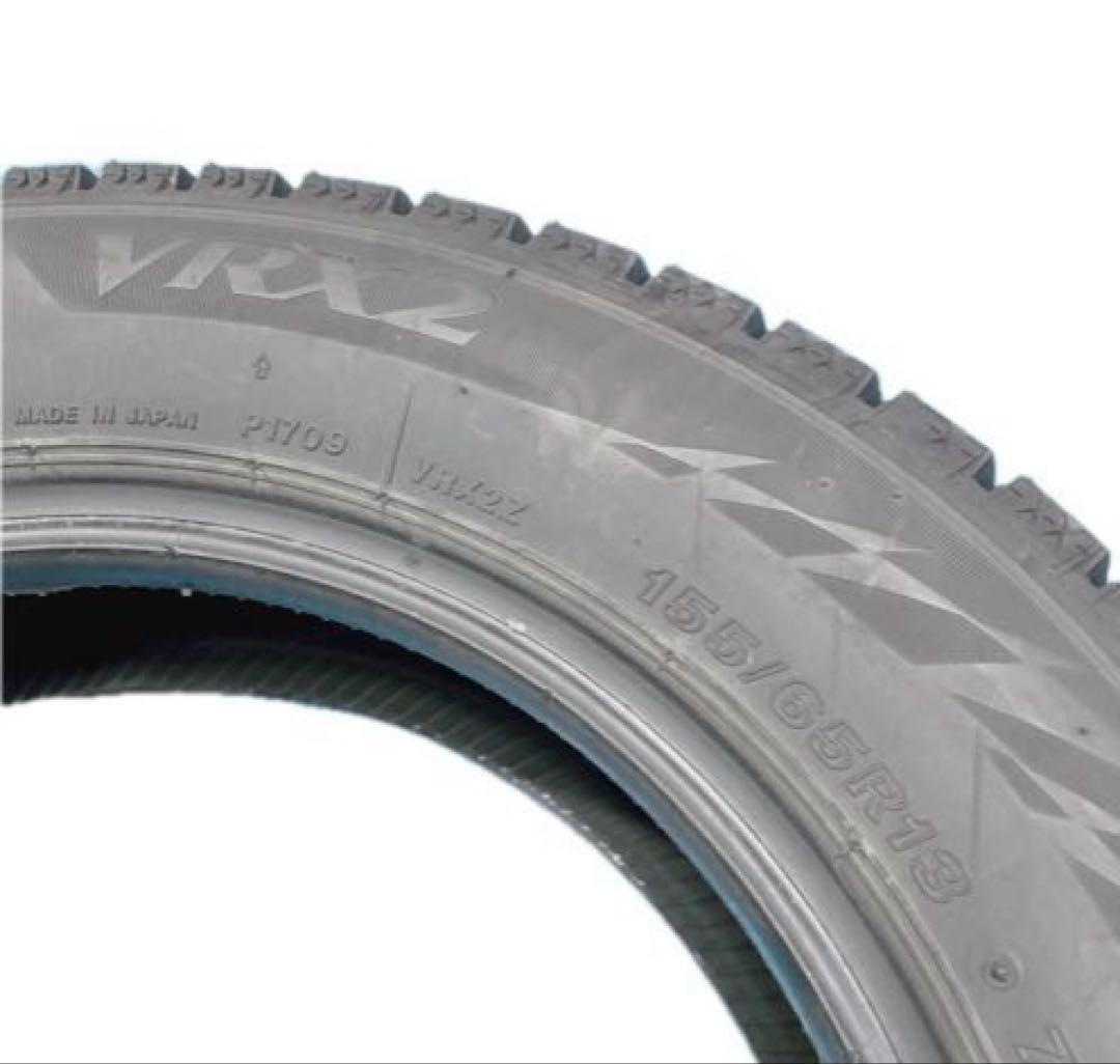 2024年 155/65R13 スタッドレス ブリヂストン VRX2 イボ付き