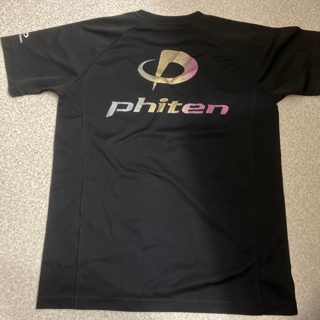phiten Mサイズ 黒 Tシャツ グラデーション　ラメ