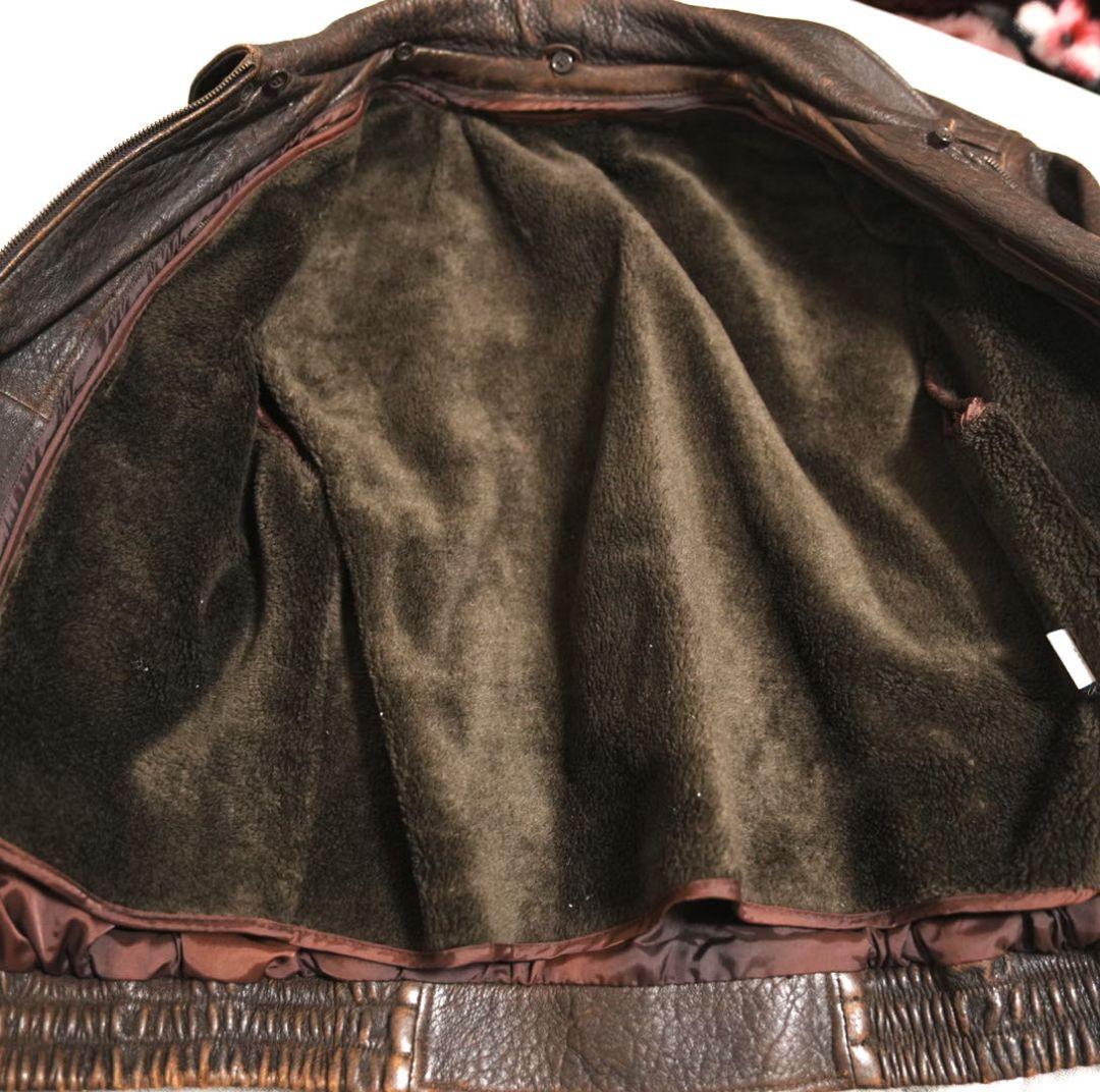 【雰囲気抜群】羊革 レザー A-2 G-1 フライトジャケット 空軍