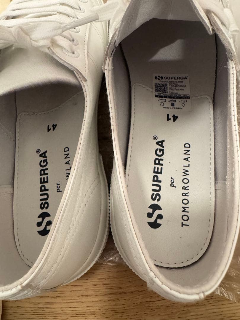 一時値下SUPERGA スペルガ 本革スニーカー トゥモローランド別注 ホワイト