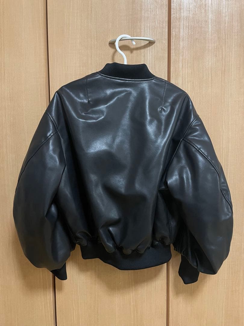 公式サイト完売the toe Oxford leather MA-1 ブラック