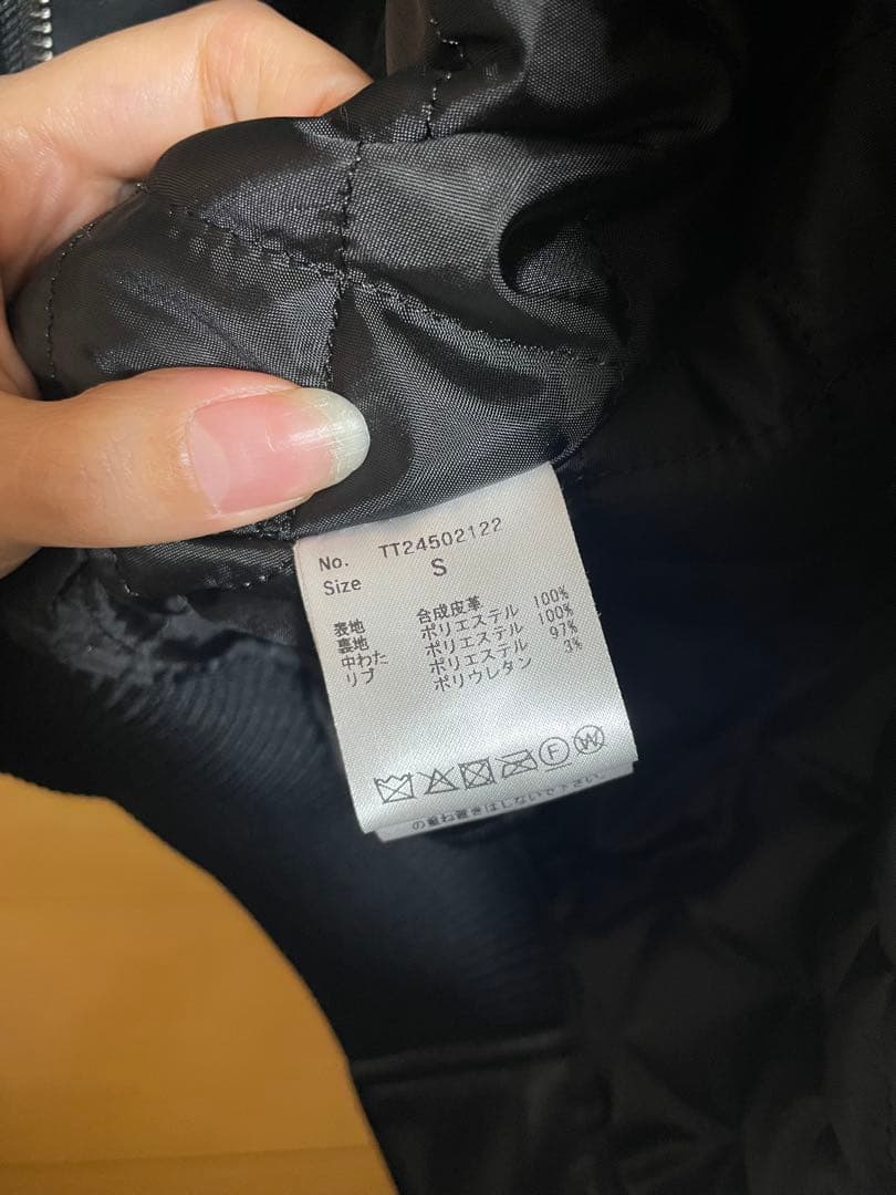公式サイト完売the toe Oxford leather MA-1 ブラック