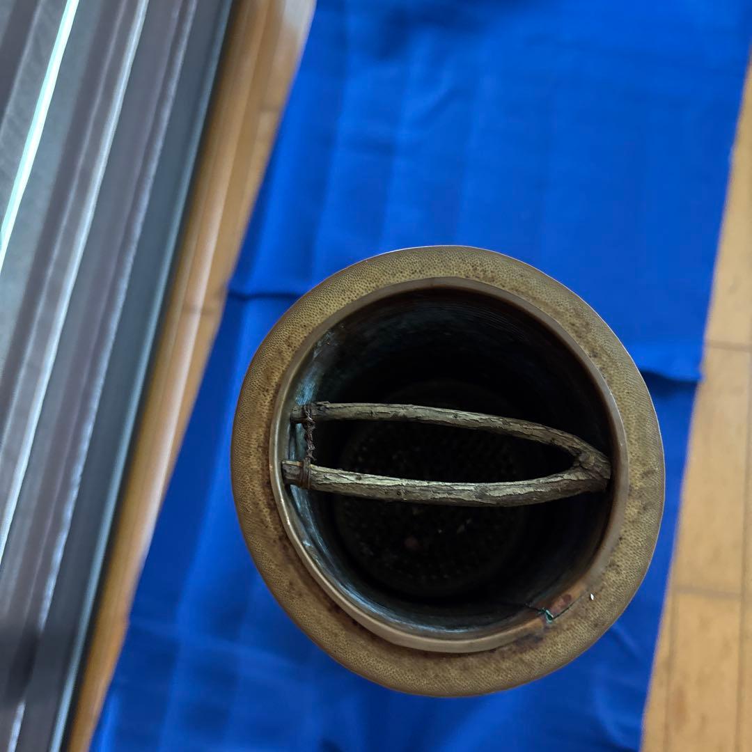 竹製フラワーベース 円筒形