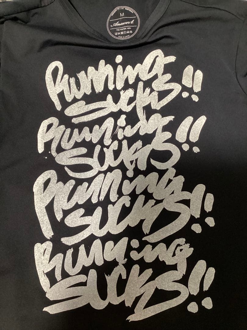 ANSWER4 Running Sucks ロングTシャツ 長袖Tシャツ M