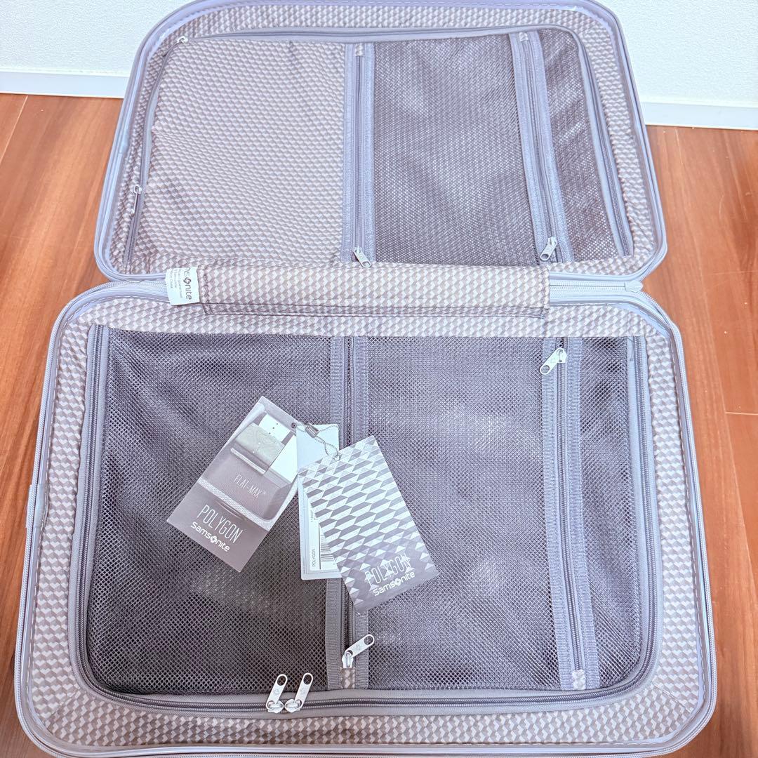 希少 サムソナイト スーツケース ポリゴン スピナー 61/22シルバー 50L