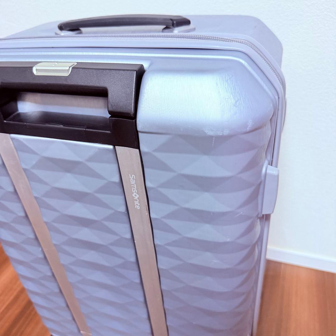 希少 サムソナイト スーツケース ポリゴン スピナー 61/22シルバー 50L