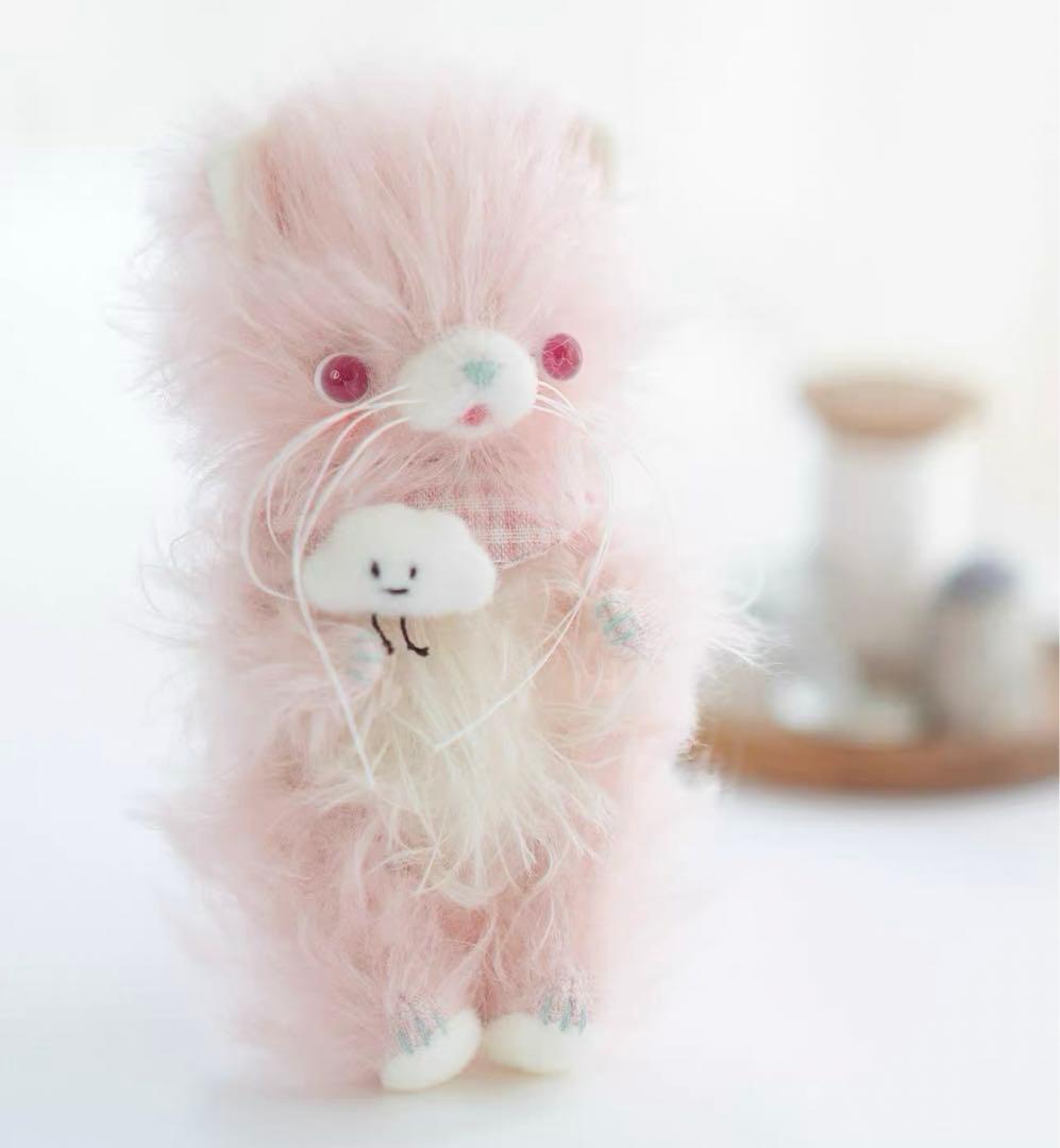 仲良しの双子仔猫 いちごちゃん アーティストベア 海外作家様 ハンドメイド