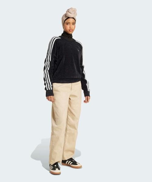 新品　adidas シャギーニット　アディダスオリジナルス　M　ブラック