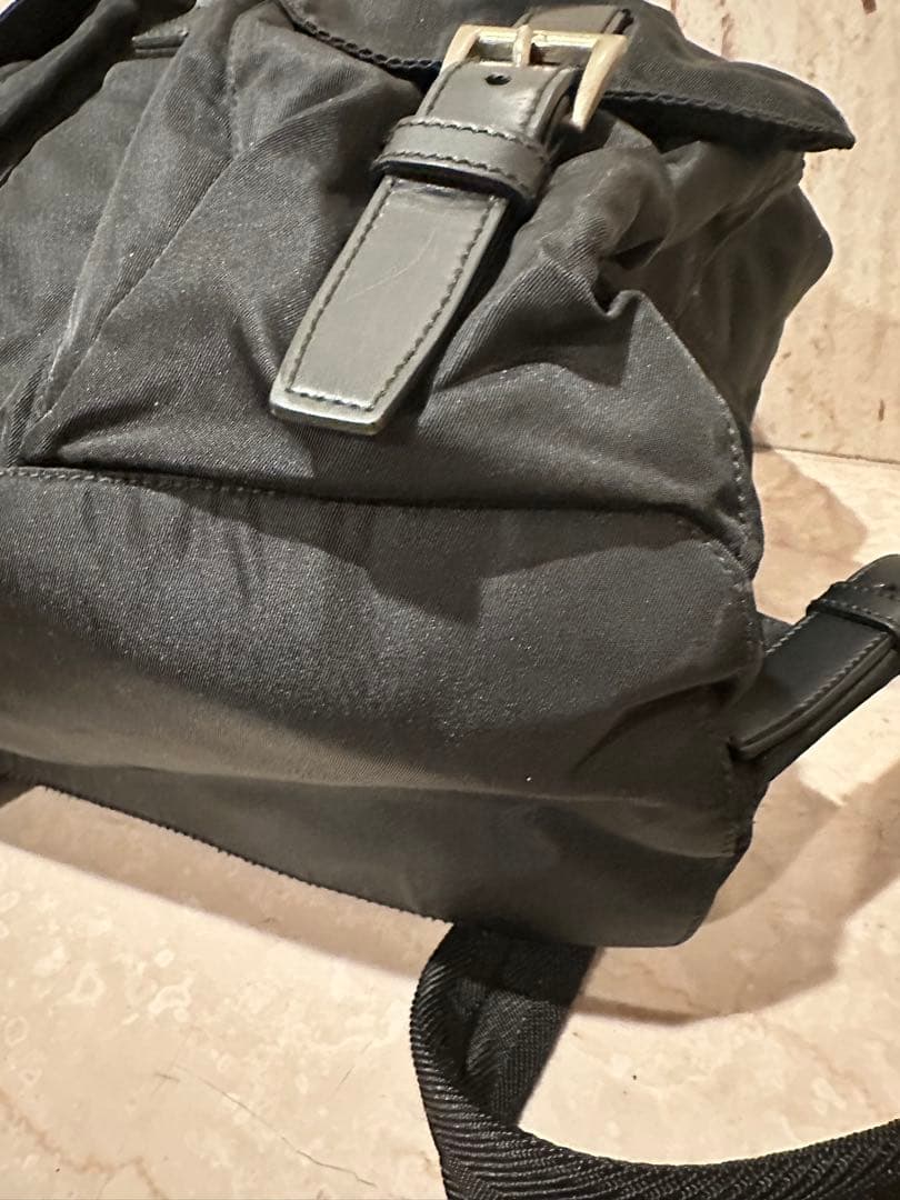 美品　PRADA プラダ　ポコノ ナイロン カーフ レザー 本革リュックサック