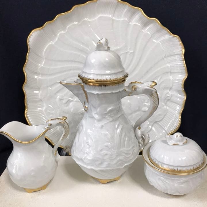 マイセン  スワンサービス ゴールドトリム