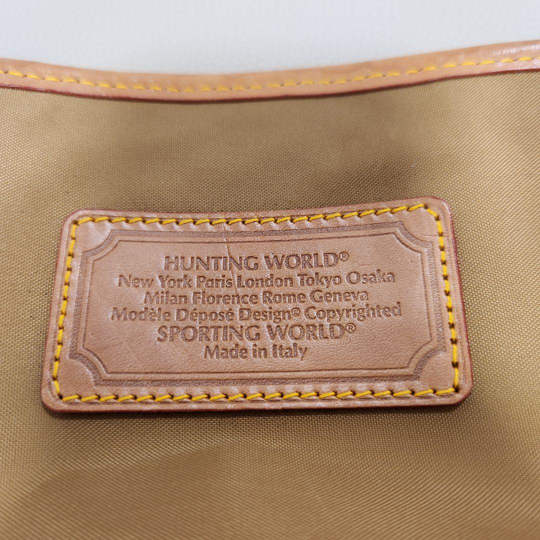 ハンティングワールド　ブラック メッセンジャーバッグ 　ショルダーバッグ