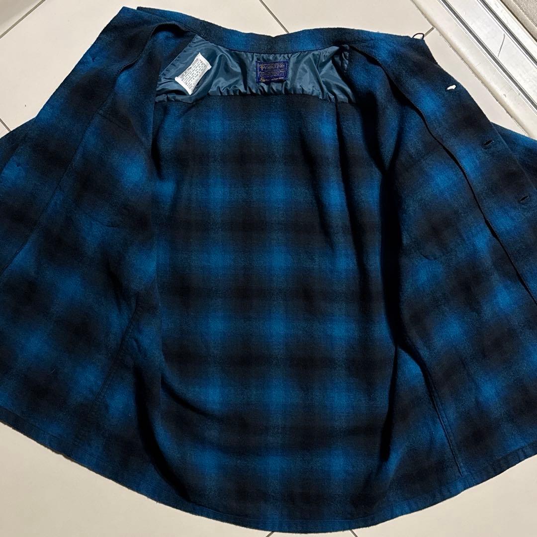 極上 60's PENDLETON ウールフランネル ボードシャツ オンブレ