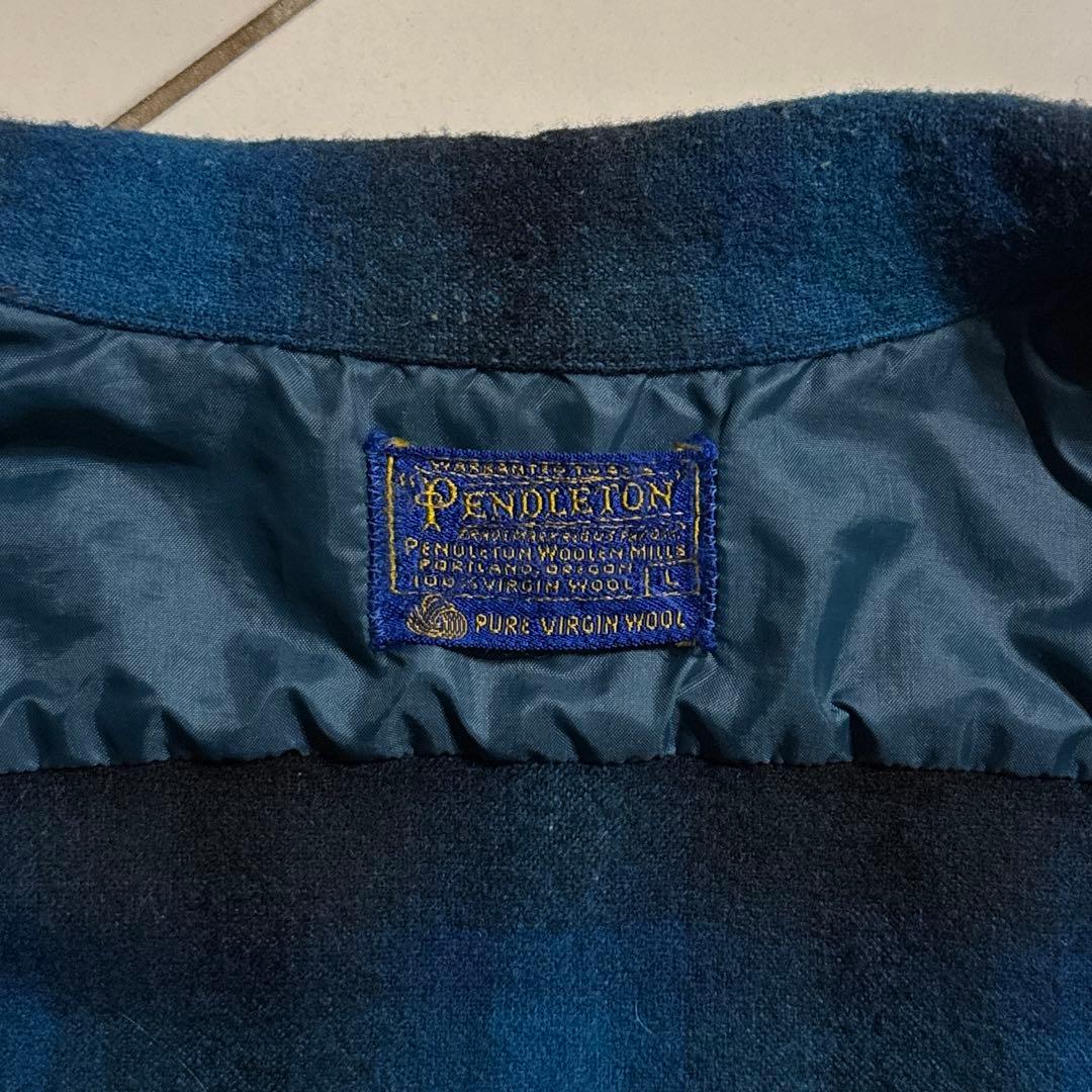 極上 60's PENDLETON ウールフランネル ボードシャツ オンブレ