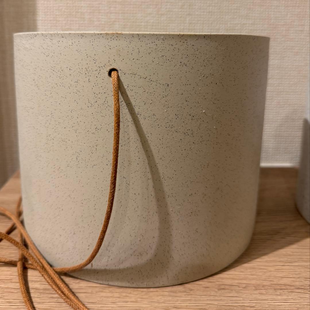 Hubsch エアロハンキングポット ホワイト サンド セット